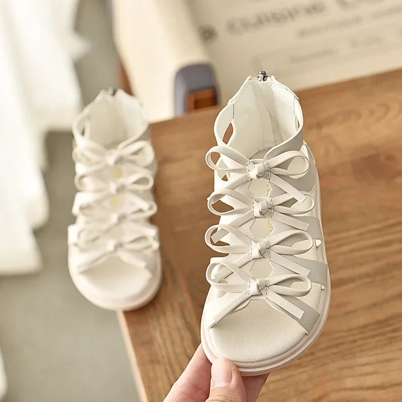 Small Cute Bowknot leather Sandals