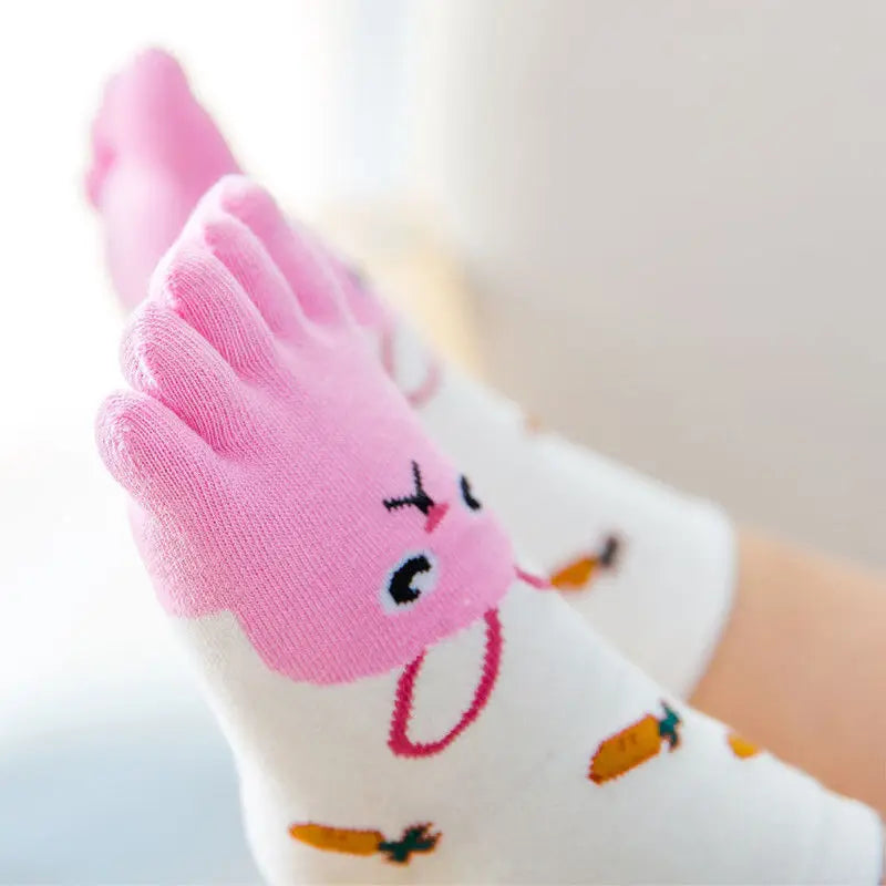 1pair Animal Five Fingers Sock