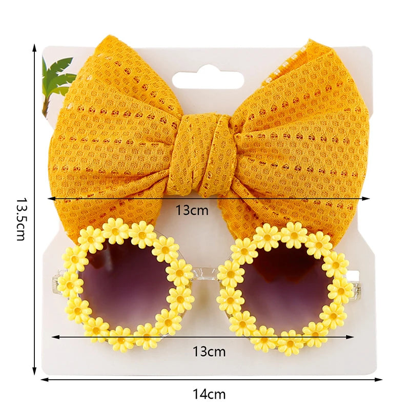 Children's Headband Flower glasses