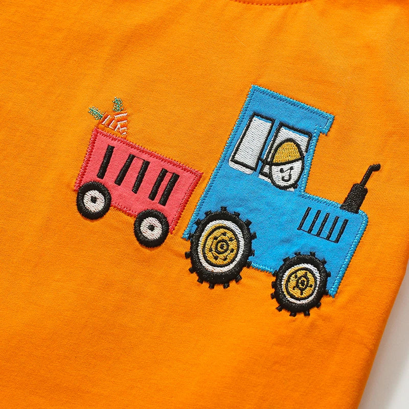 Boys T-shirts Cartoon Tractor