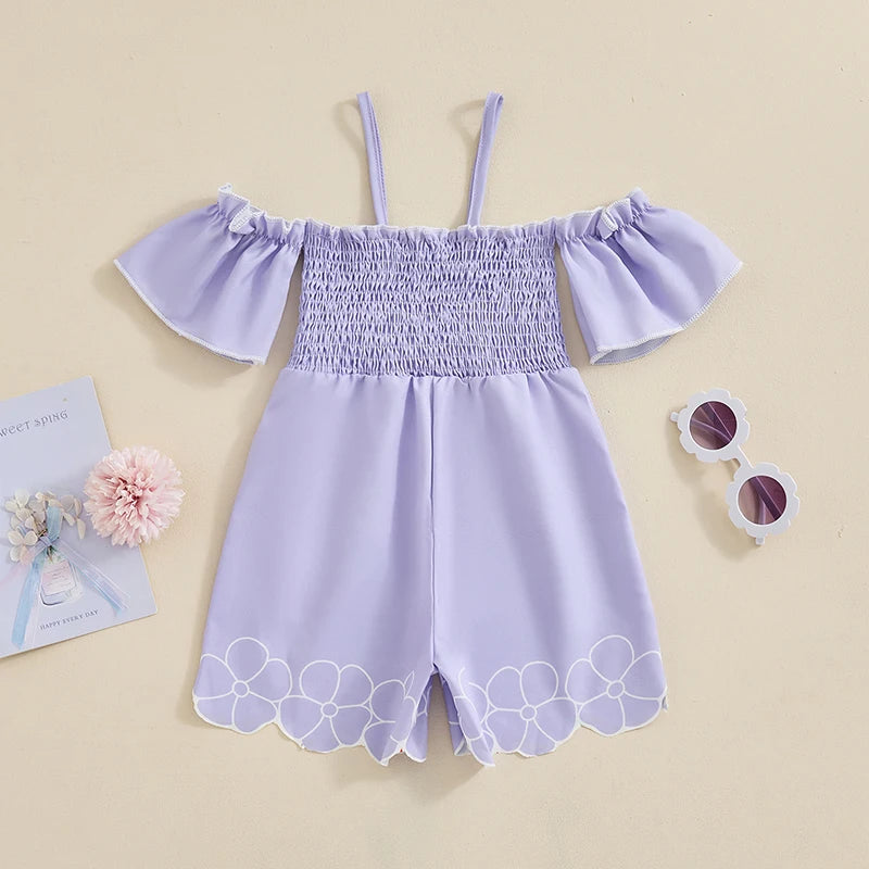 Jumpsuit Short Sleeve Flower Print