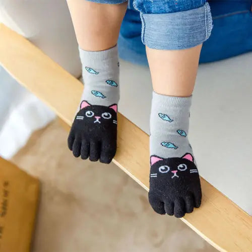 1pair Animal Five Fingers Sock