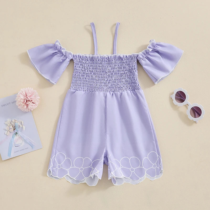 Jumpsuit Short Sleeve Flower Print