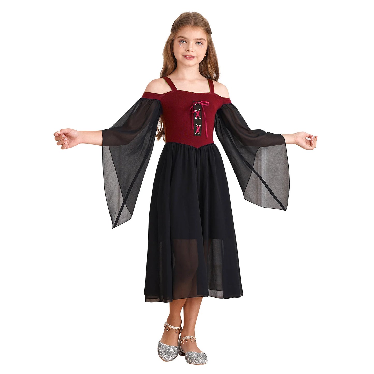 Girls Medieval Victorian Dress