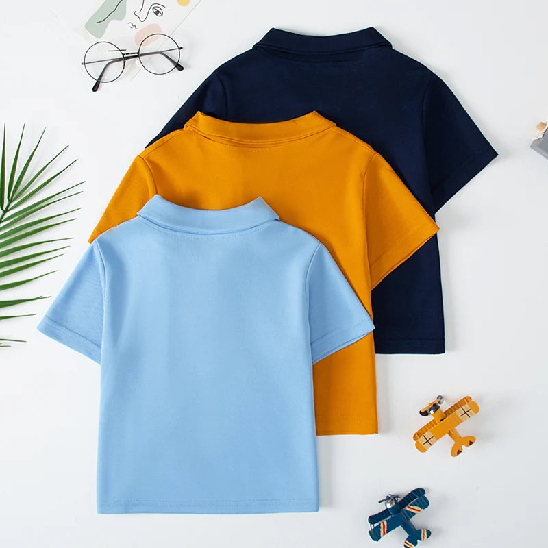 Children's solid color POLO shirt