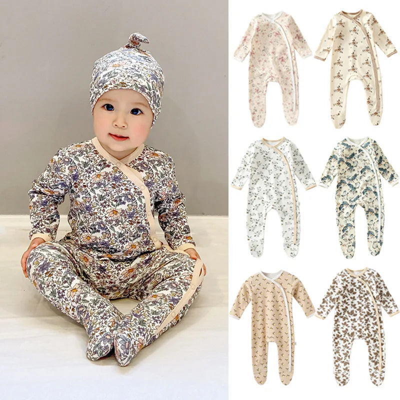 0-24M Long Sleeve Cotton Jumpsuit