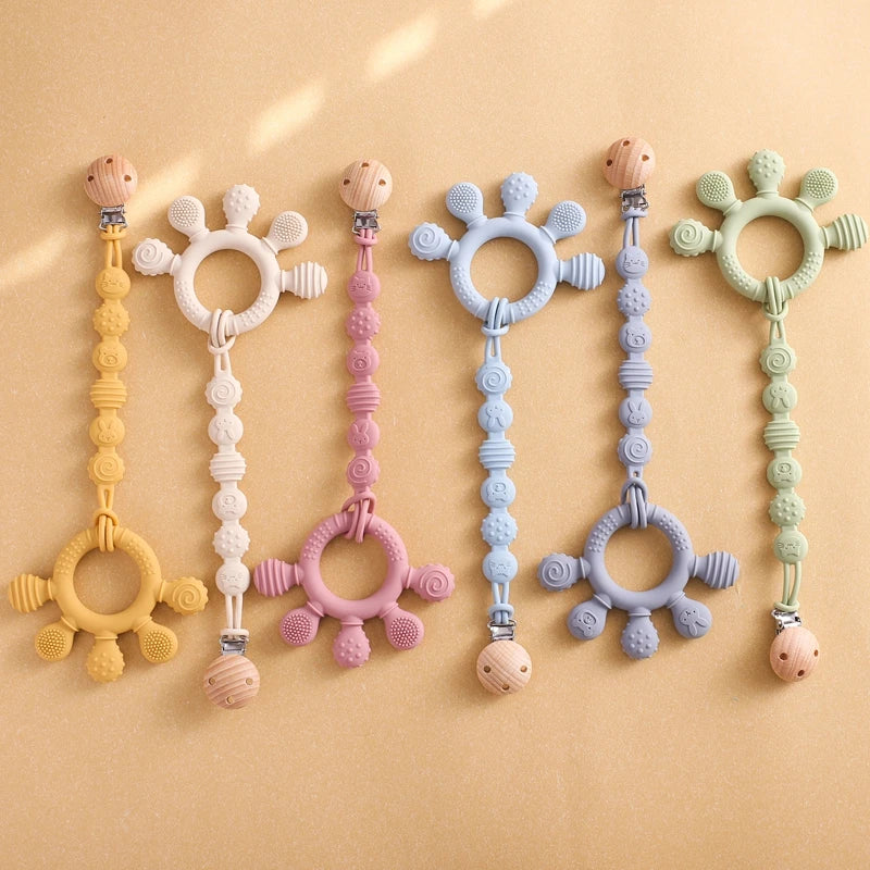 Baby Silicone Pacifier Chain Clip