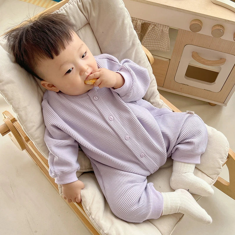 Baby Jumpsuit Cotton Casual button