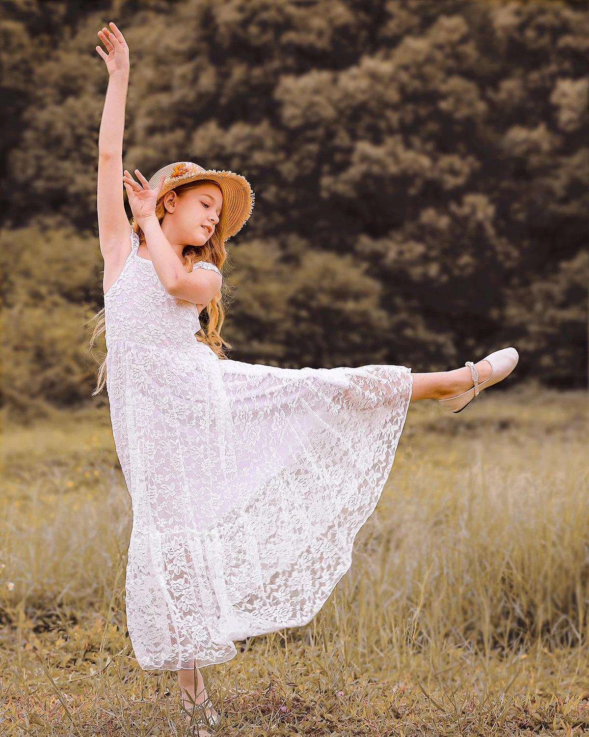 White Lace Dress Baby