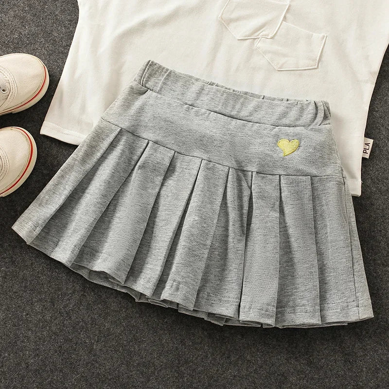 Girls Pleated Skirt Inner shorts