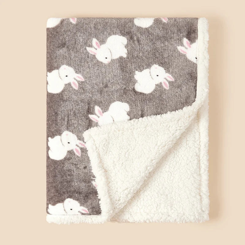 Fleece Warm Quilt Flannel Lamb Soft Cover