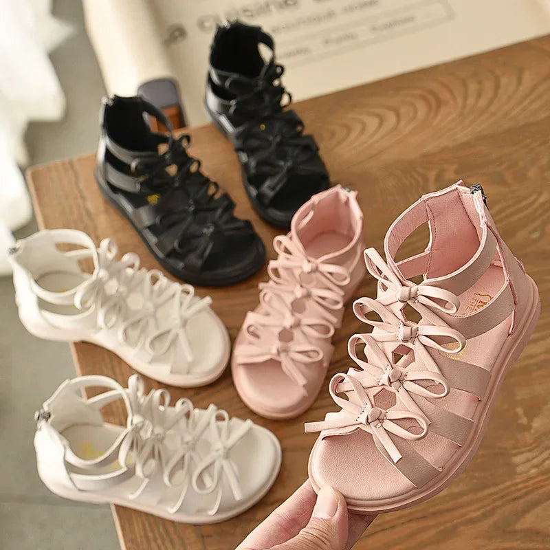 Small Cute Bowknot leather Sandals