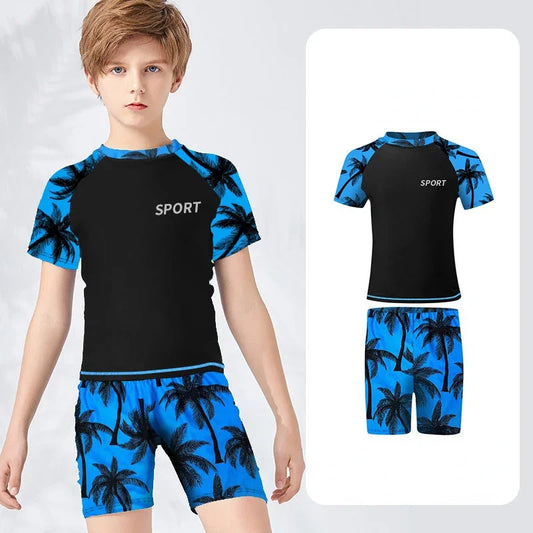 Short Sleeved Quick dry Swimwear set