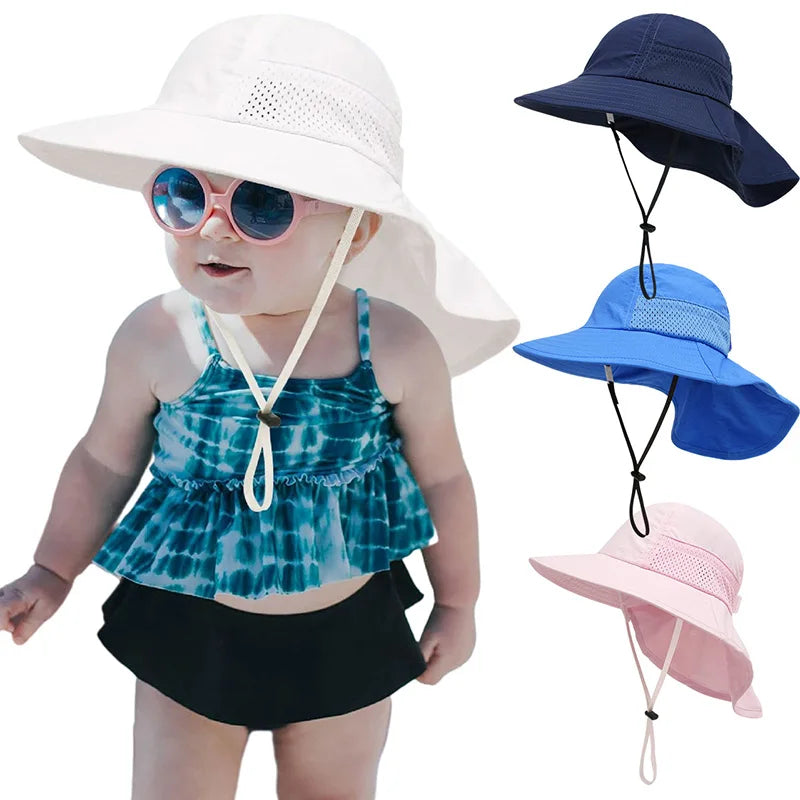 Bucket Hats with Windproof Rope