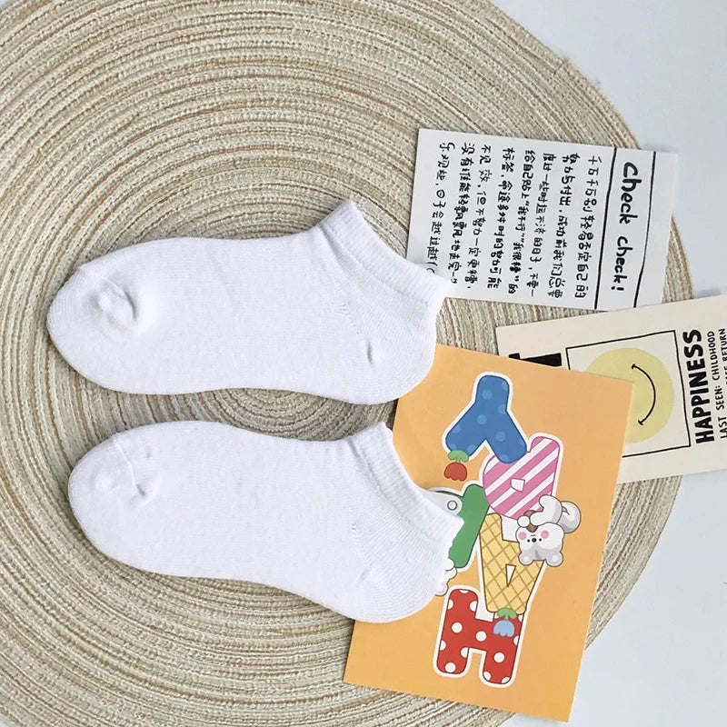 Children's Short Socks Pure Cotton