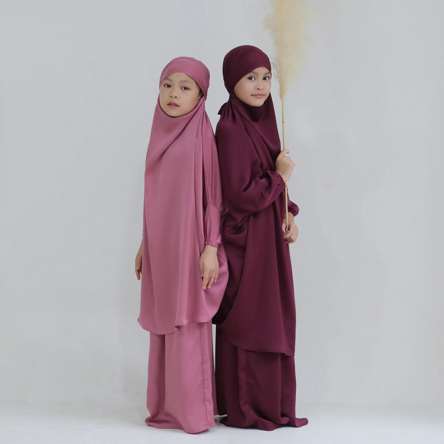 Muslim Hijab Dress Abaya 2PCS