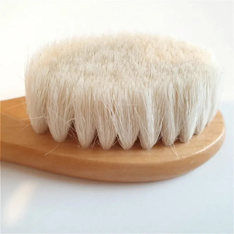 Baby Pure Wool Wooden Brush Comb