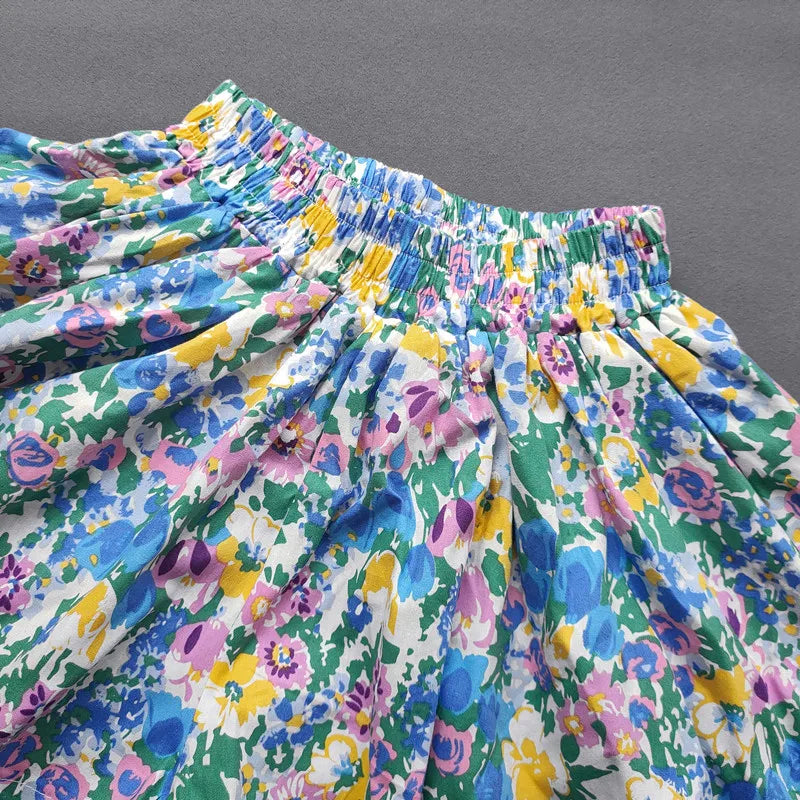 Girls summer Flower shorts