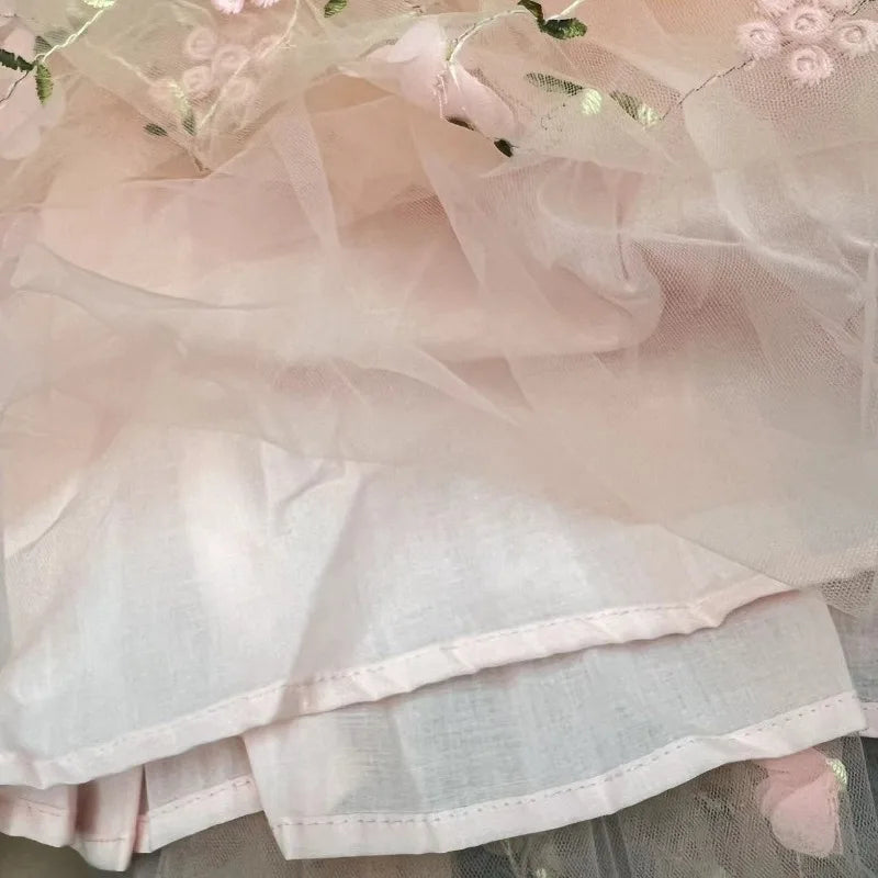 Embroidery Flower girl dresses