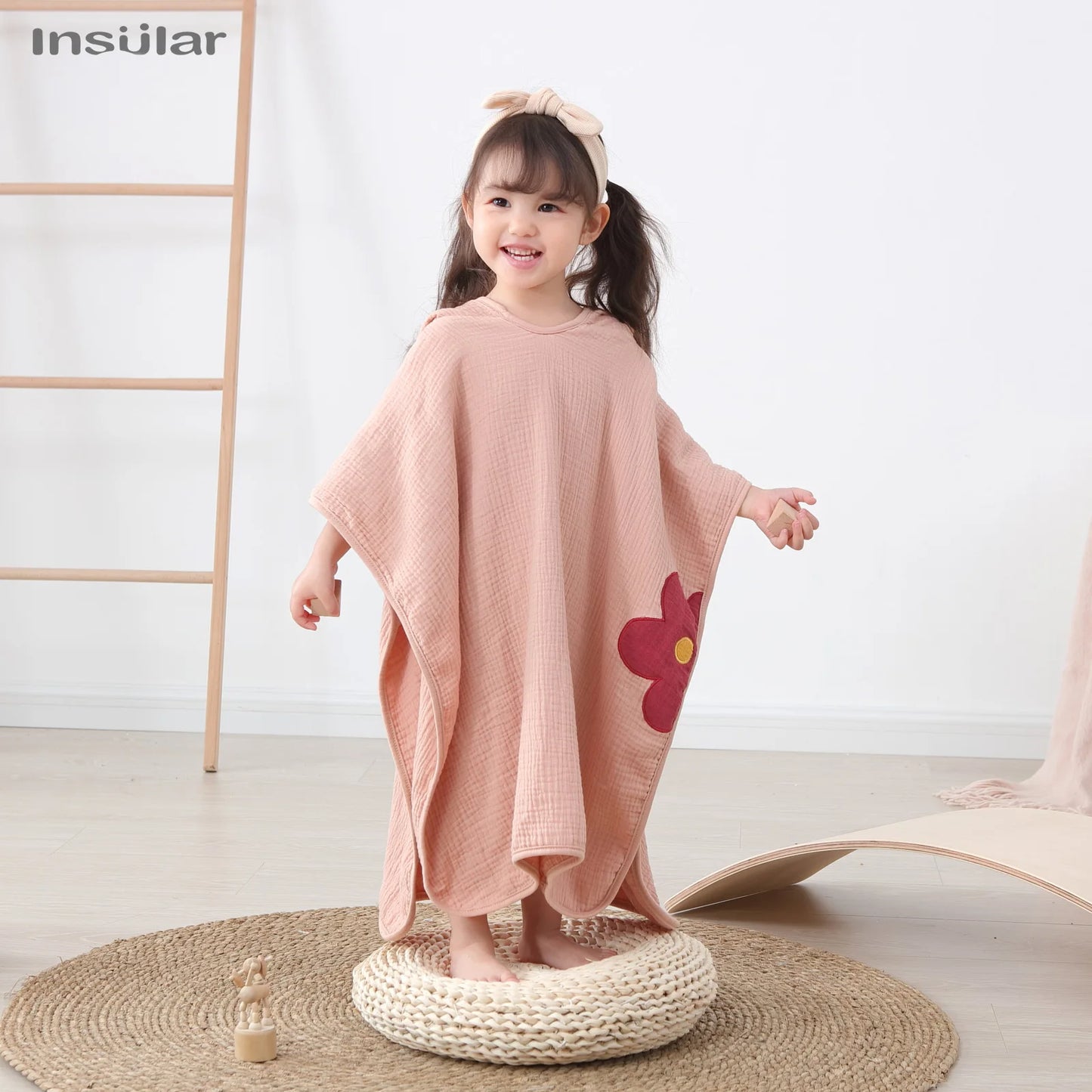 Muslin Baby Hooded Poncho Towel