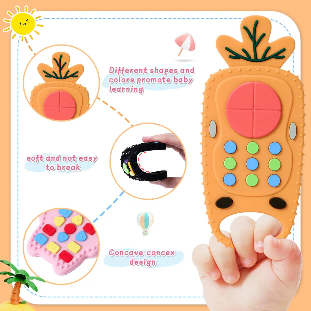 1Pc Remote Control Shape Teether