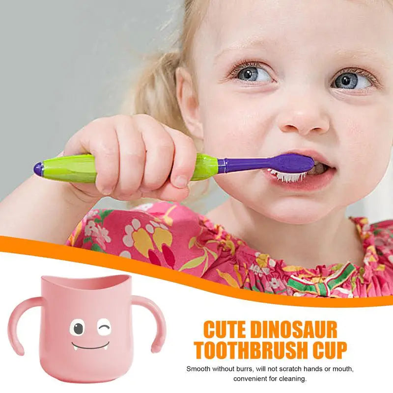 Cute Toothbrush Cup Double Handles