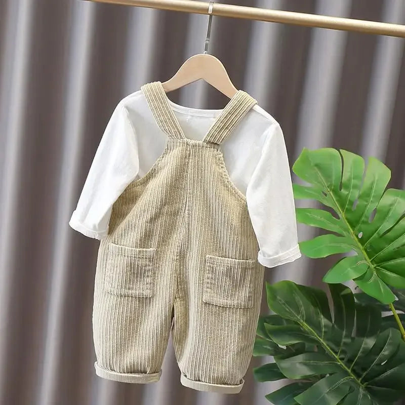 1-4Y Children's Bear Overalls