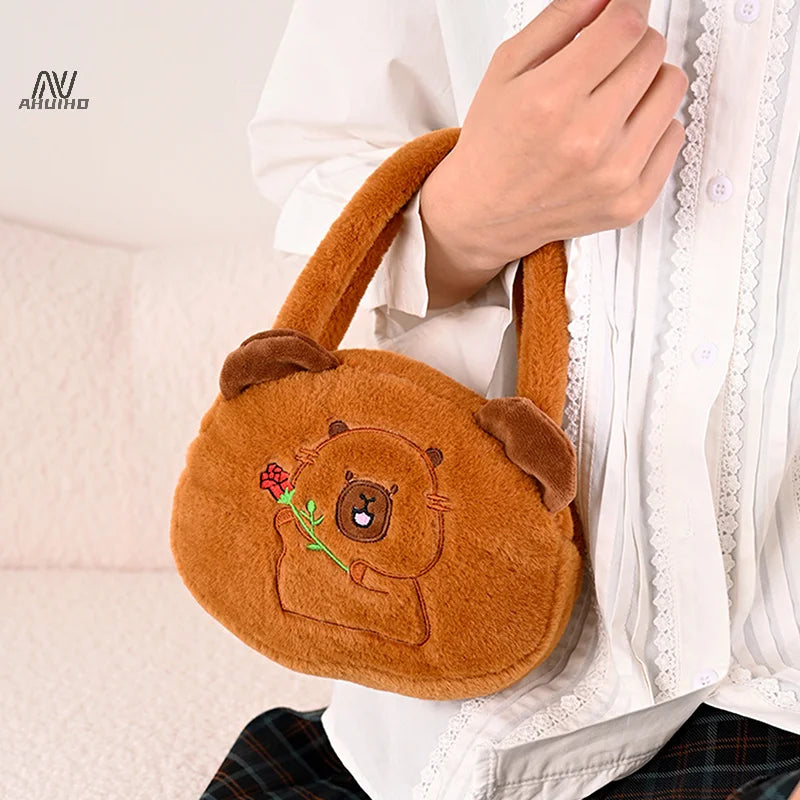 Capybara Plush Handbag Cute