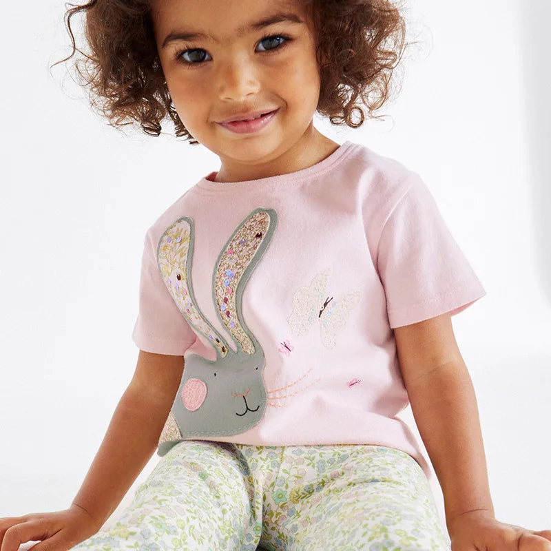 Cartoon Rabbits Tops Pants Cotton