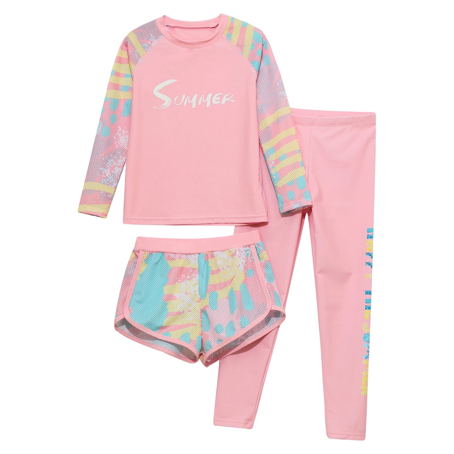 Kids Girls 3Pcs Swimwear suit