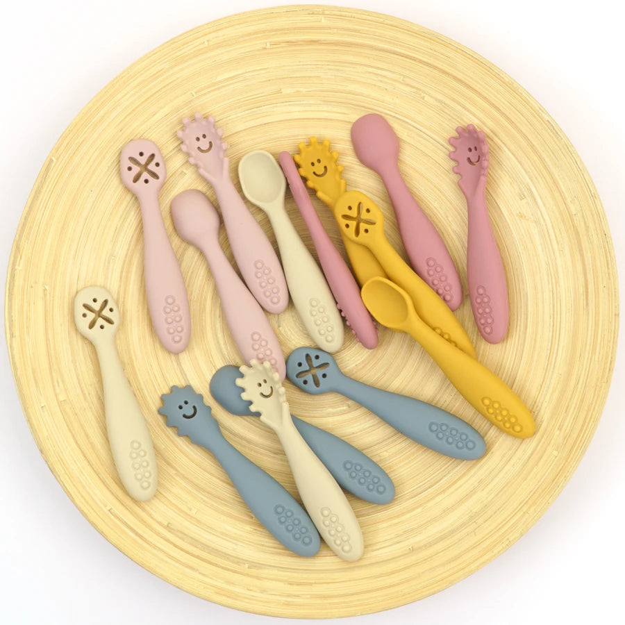 3PCS Silicone Utensils Feeding set