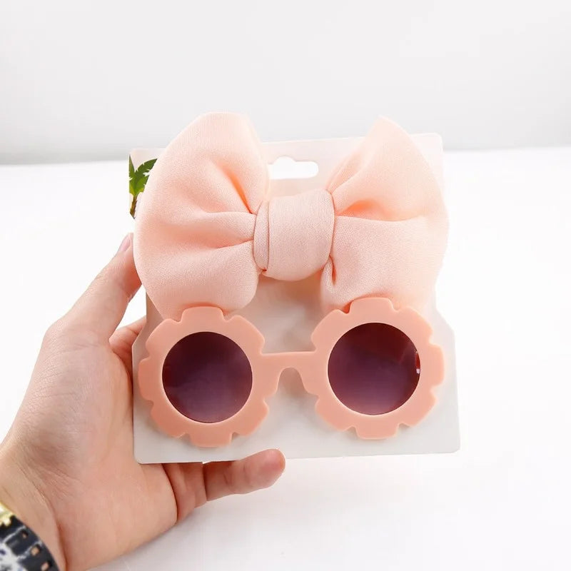 Baby Sunglasses with Hair Band Set