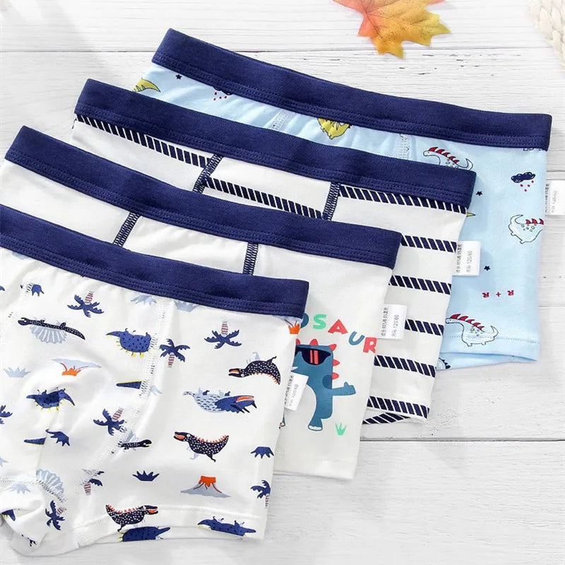 2Pc Boys Cotton Boxer Shorts