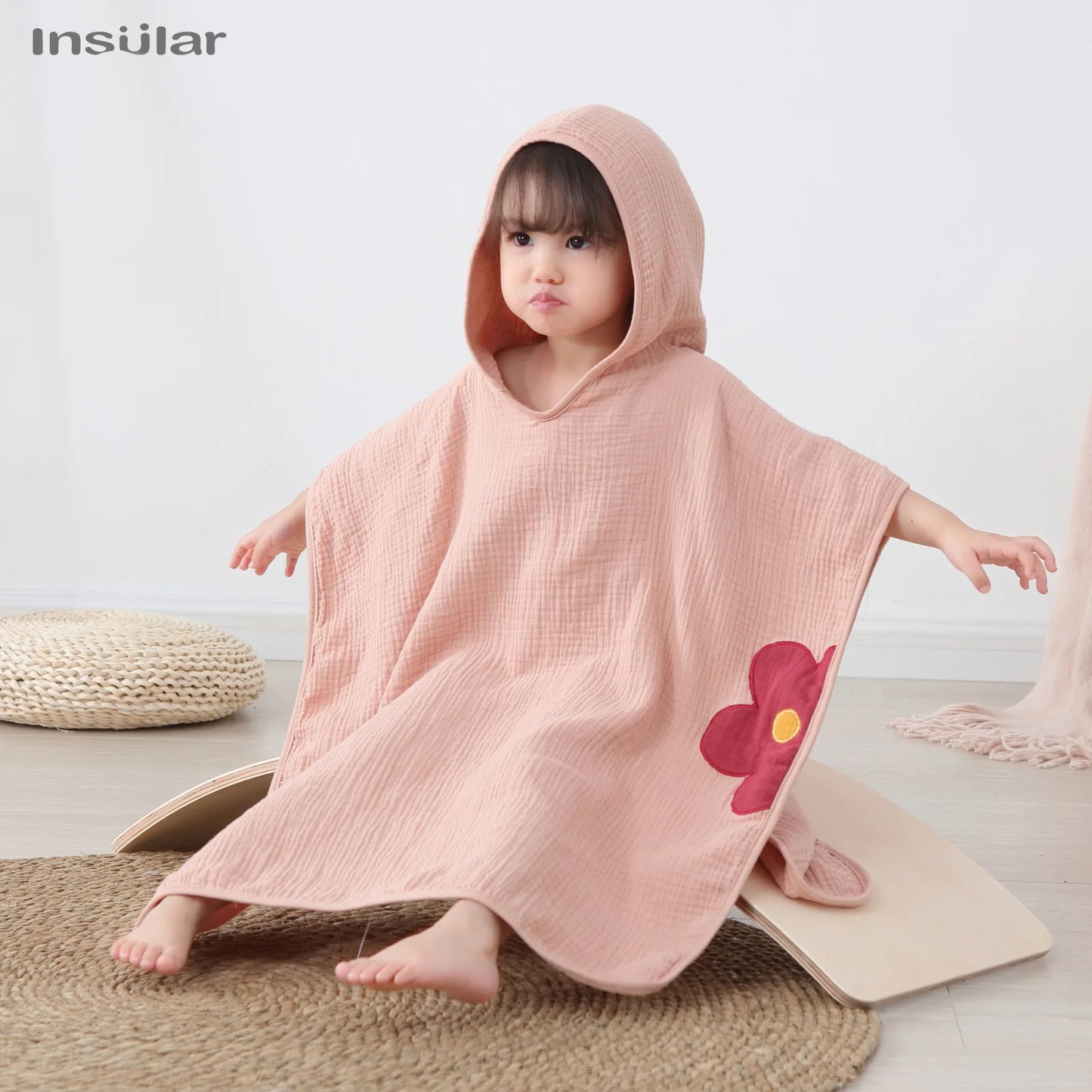 Muslin Baby Hooded Poncho Towel