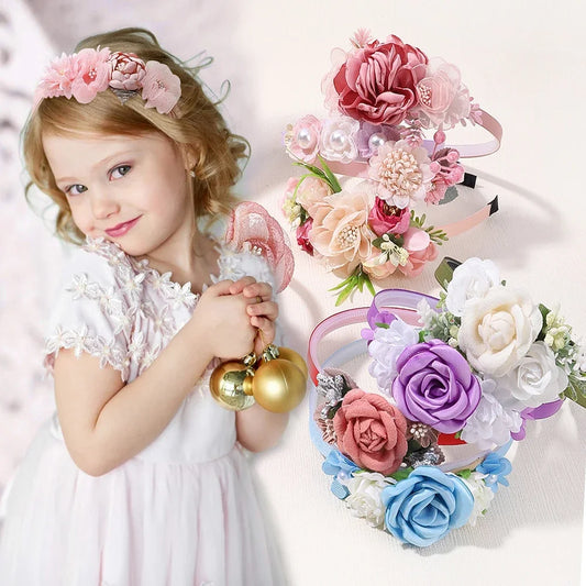 1pcs Artificial Flower crown