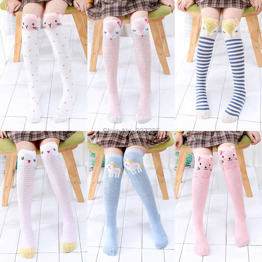 Knee High cotton cute Animal socks