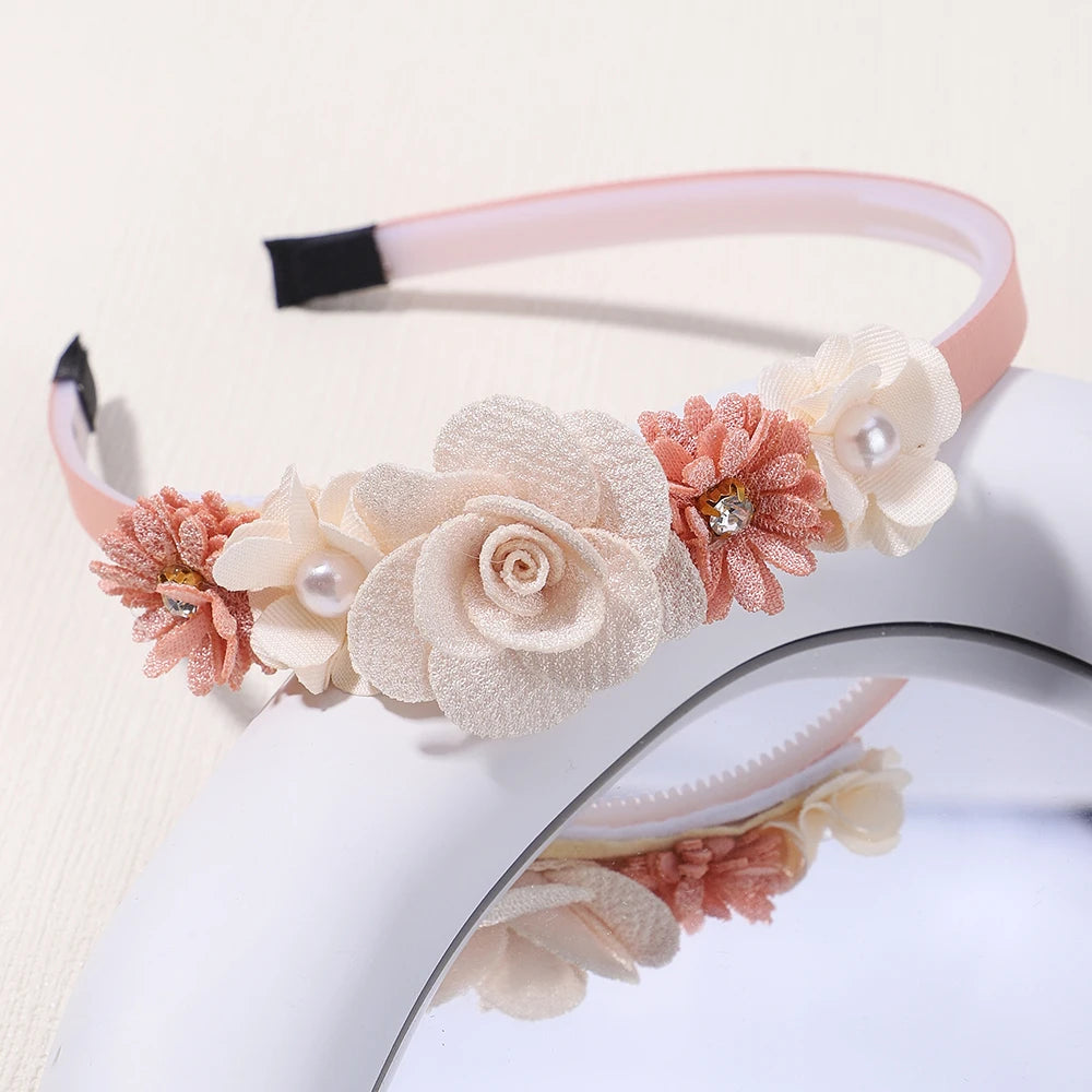 1PC Satin Flowers hairband