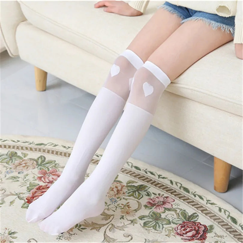 White student knee high long socks