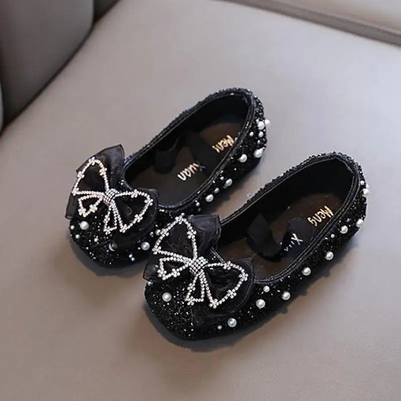 Children's Lace Bow Princess Shoes