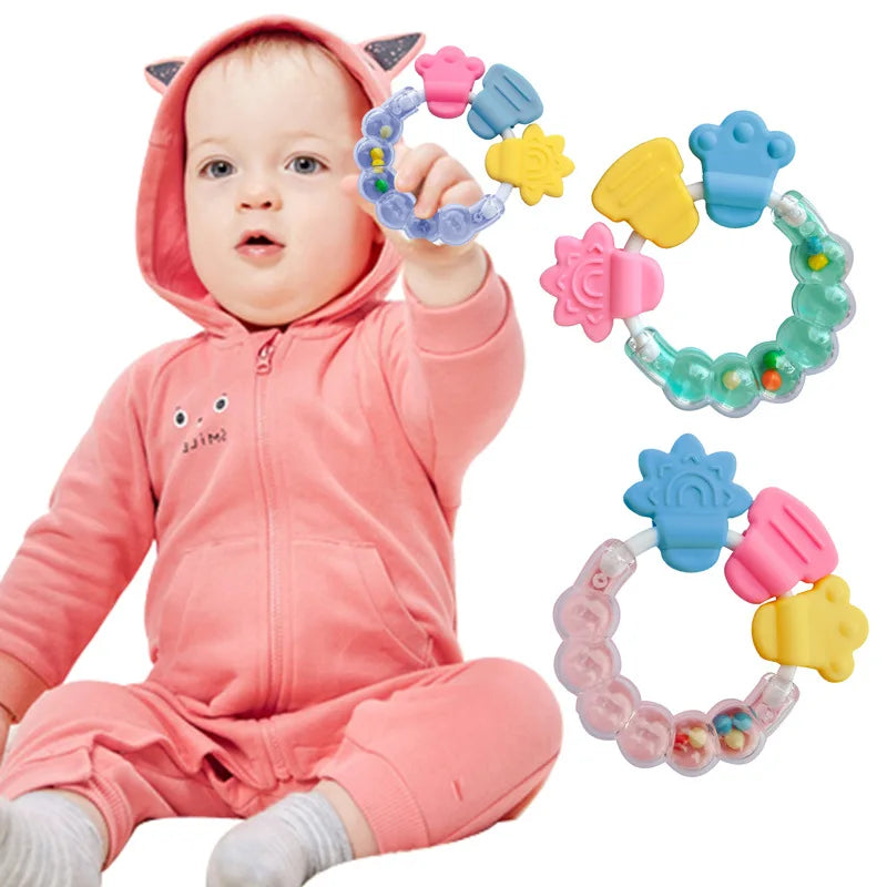 Silicone Teethers Infant Rattle