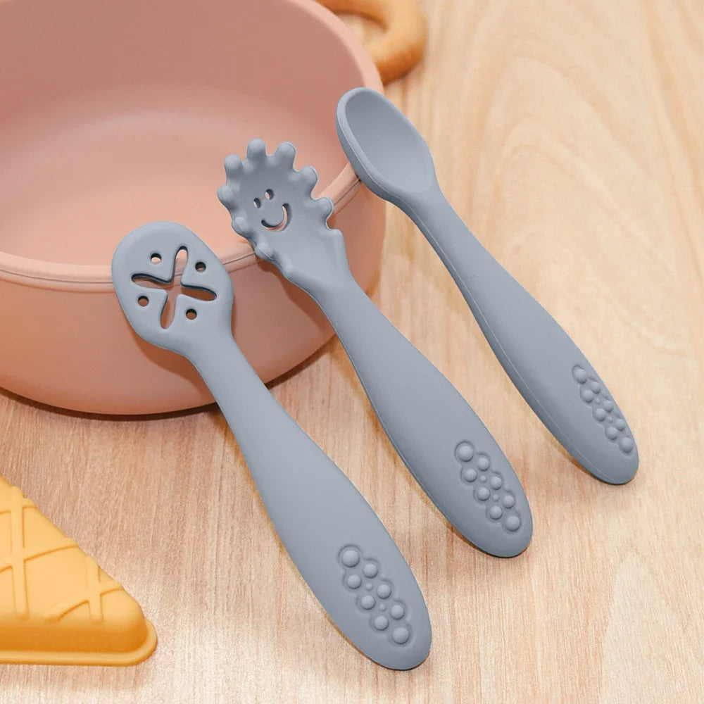 3PCS Silicone Feeding set