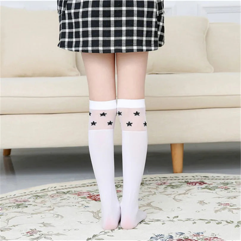 White student knee high long socks