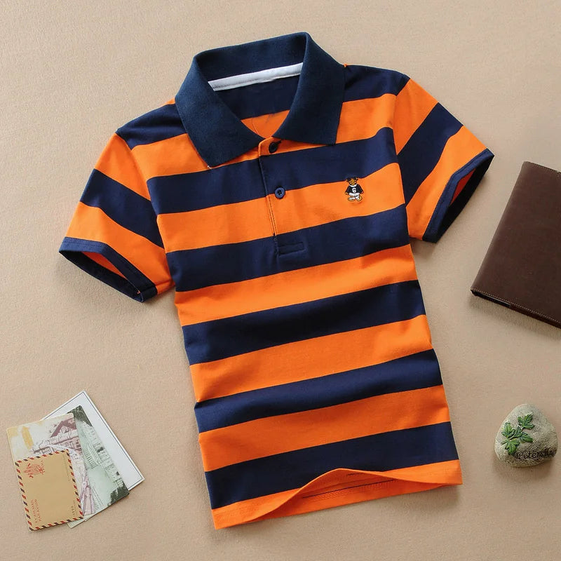 Boys Short Sleeve Stripe Tees