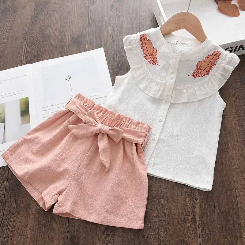 Cotton Girls Sets Two Piece Outfits