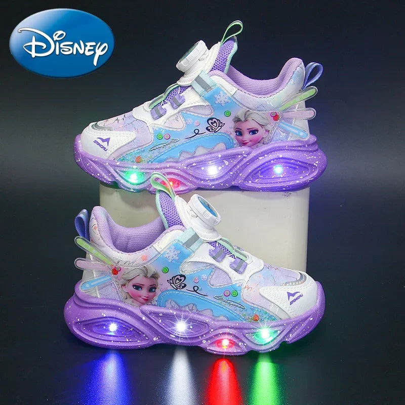 Frozen Girls Shoes LED Sneakers