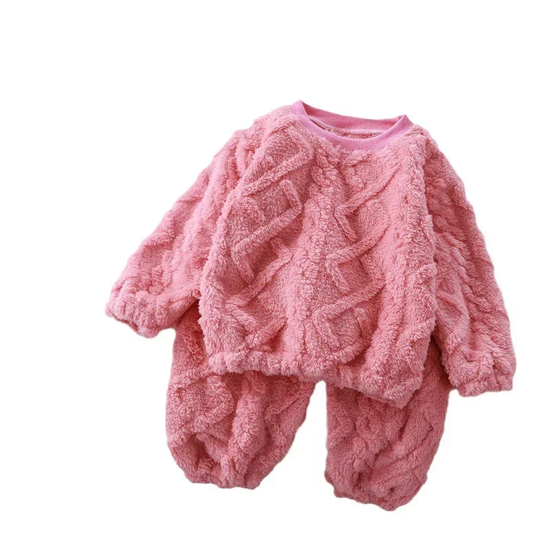 Children Pajamas Fleece Two-piece