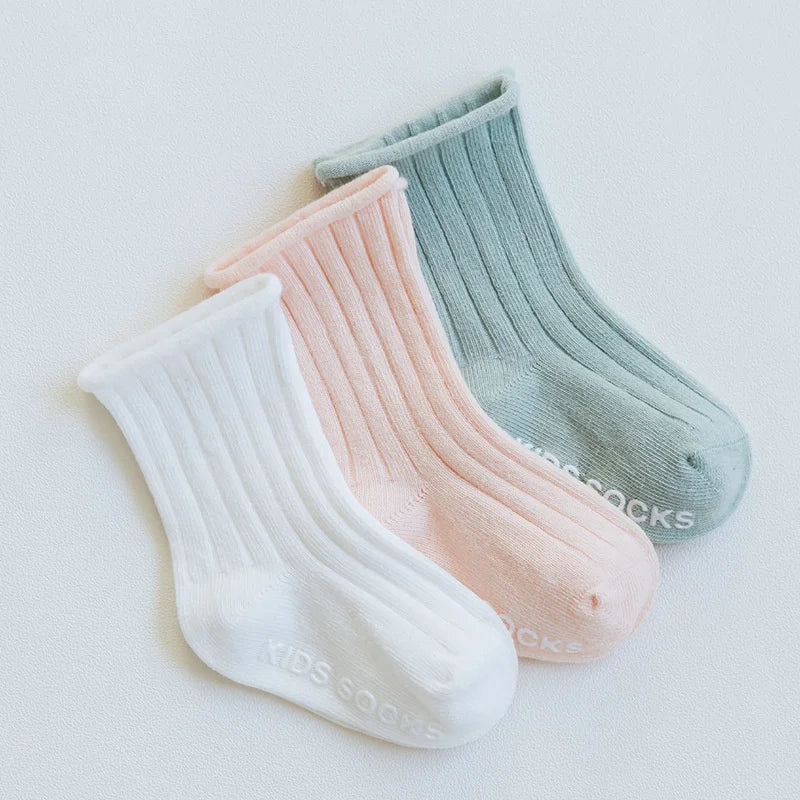 3Pairs/Set Cotton Toddler Socks