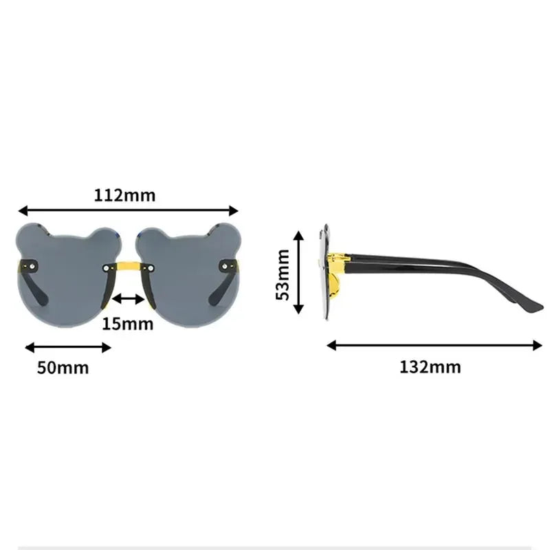 Kids Sun Bear Shape Glasses