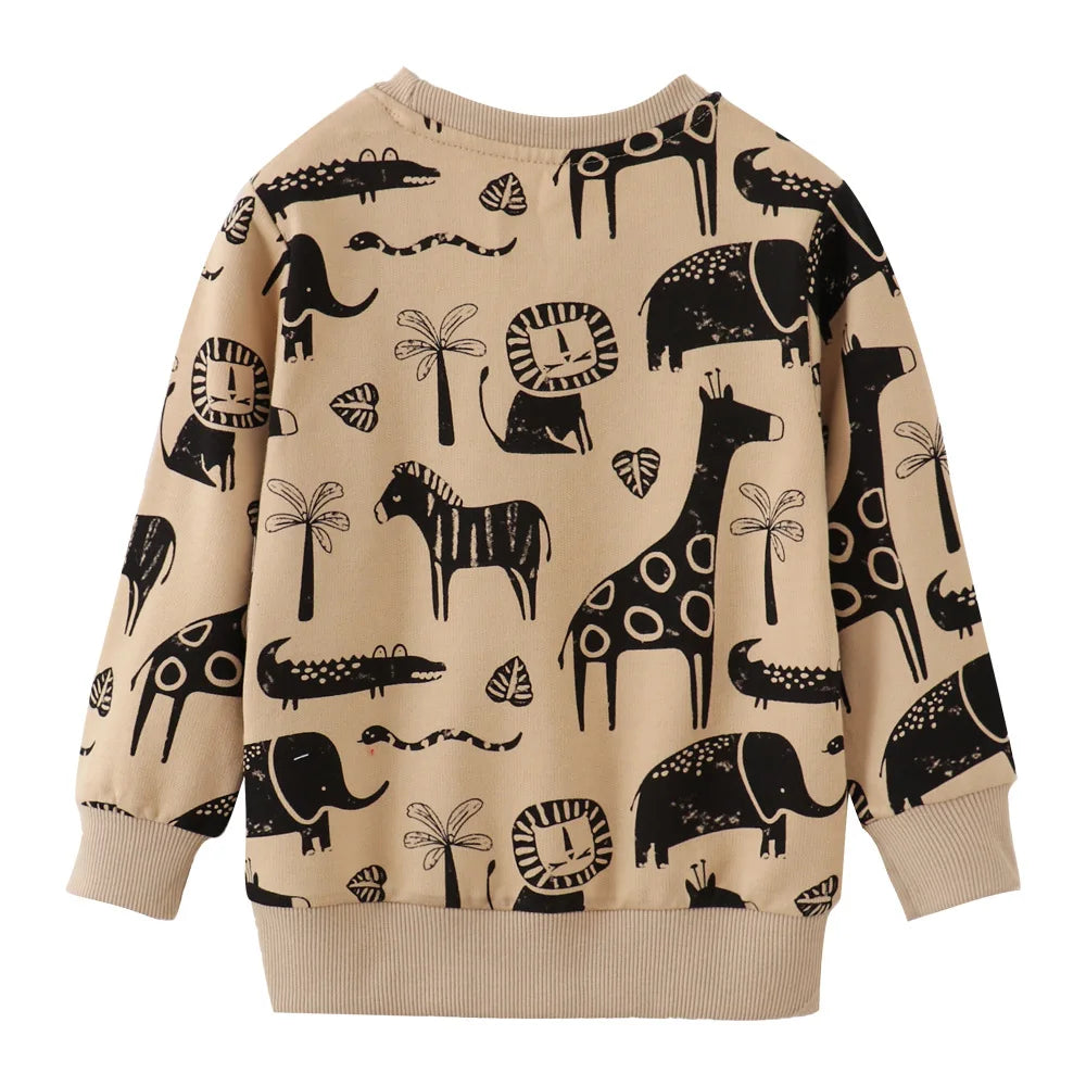 Long Sleeve animal print Sweatshirt