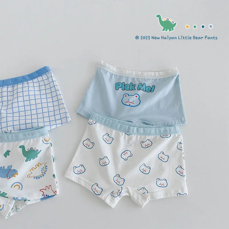 4pc Boys Boxer Shorts Cotton